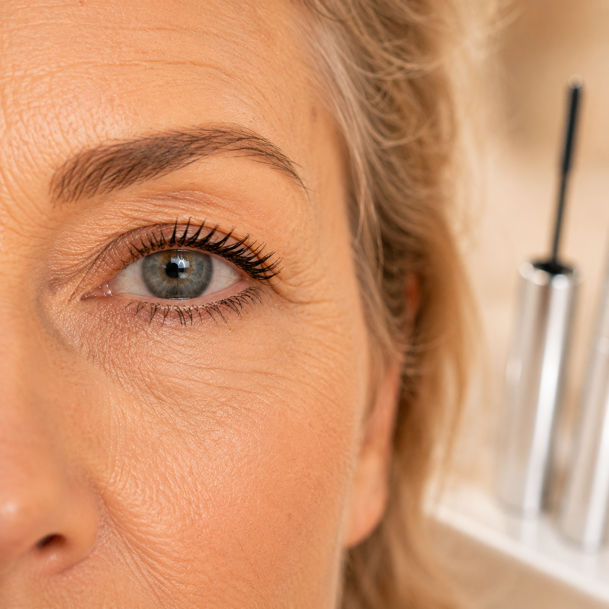 3D Curl & Volume Mascara met Metalen Borstel – Waterproof & Veegvast